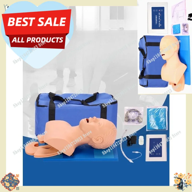 Hot-selling new electronic human tracheal intubation model in 2026 Nasopharyngeal airway nursing training model teaching tool