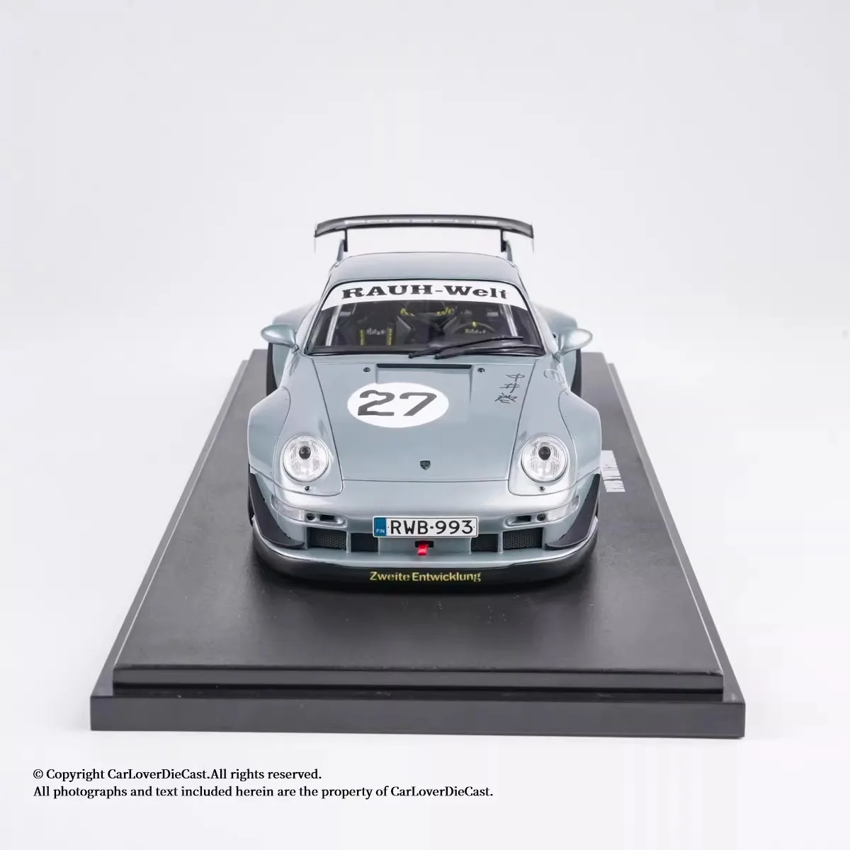 GT Spirit 1/18 RWB YUIITSUMUNI Silver Hue 2024 GT522 Resin Vehicle Model Static Limited Edition Collection Cars Model Boy Gifts