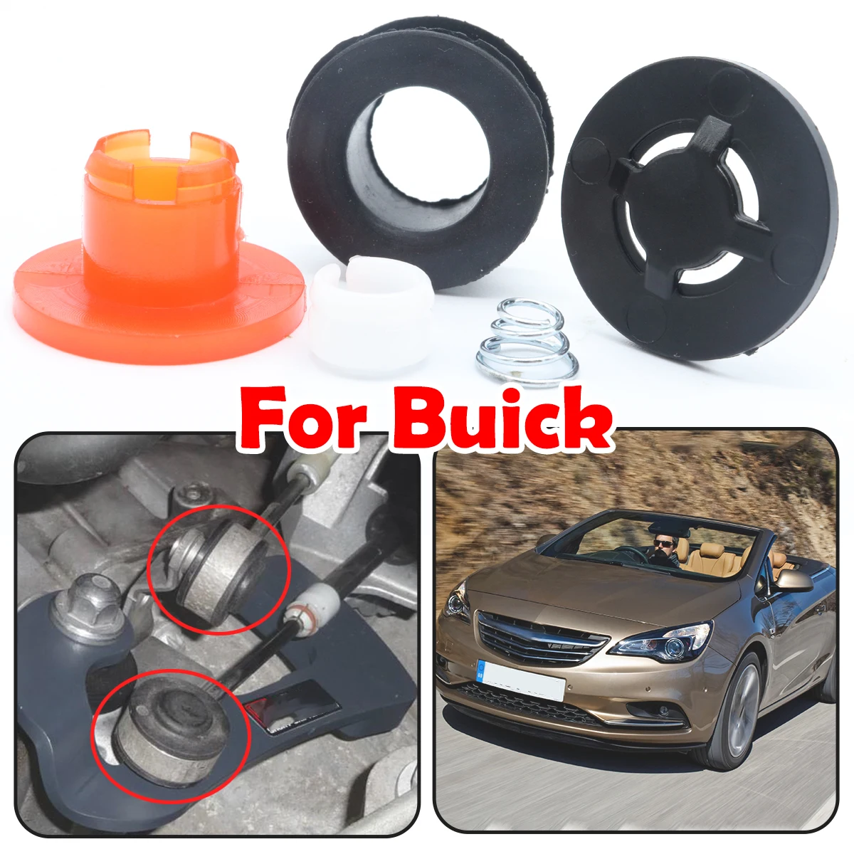 

Upgrade Gear Shift Cable Linkage End Rod Bushing Gearbox Shifter lever Selector Grommet Repair For Buick Cascada Regal Verano