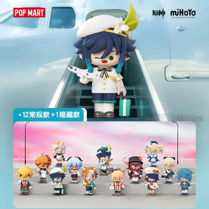 POP MART Genshin Impact Dress-Up Dreams Themed Chibi Series Blind Box Guess Bag Toys Doll Cute Anime Figure Ornaments Collection