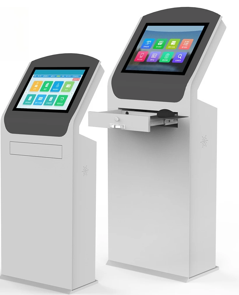 Workstation all-in-one machine, floor cabinet touch screen, self-service end point inquiry all-in-one machine