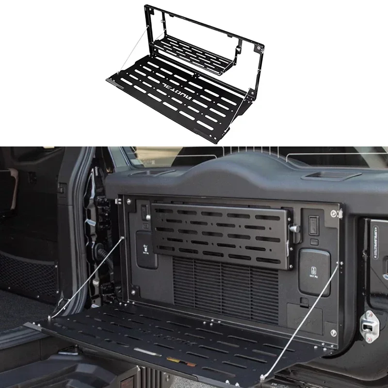 Car Tailgate Folding Storage Rack Fit for JETOUR Traveler T2 2024 Car Trunk Double-layer Storage Rack Car Modified Accessories