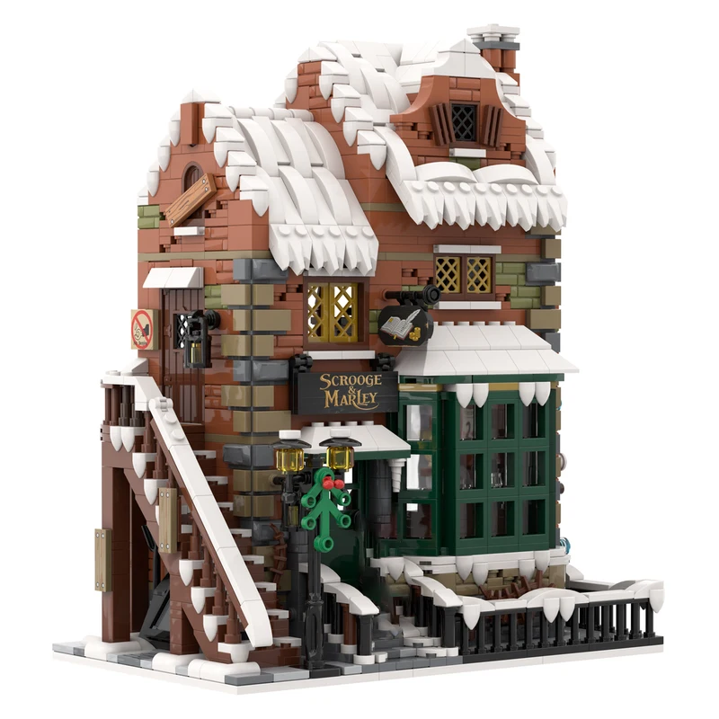 Moc Building Blocks Winter Village Technology Modular Bricks Model  Gifts Christmas Toys DIY Sets Assembly