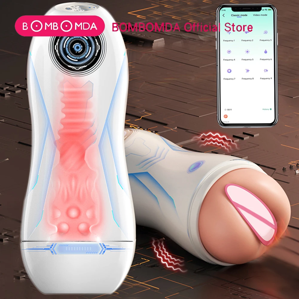 التلقائي مص ذكر الاستمناء الاهتزاز اللسان آلة جهاز استمناء جيب كس القضيب مضخة SexToy السلع الكبار للرجال