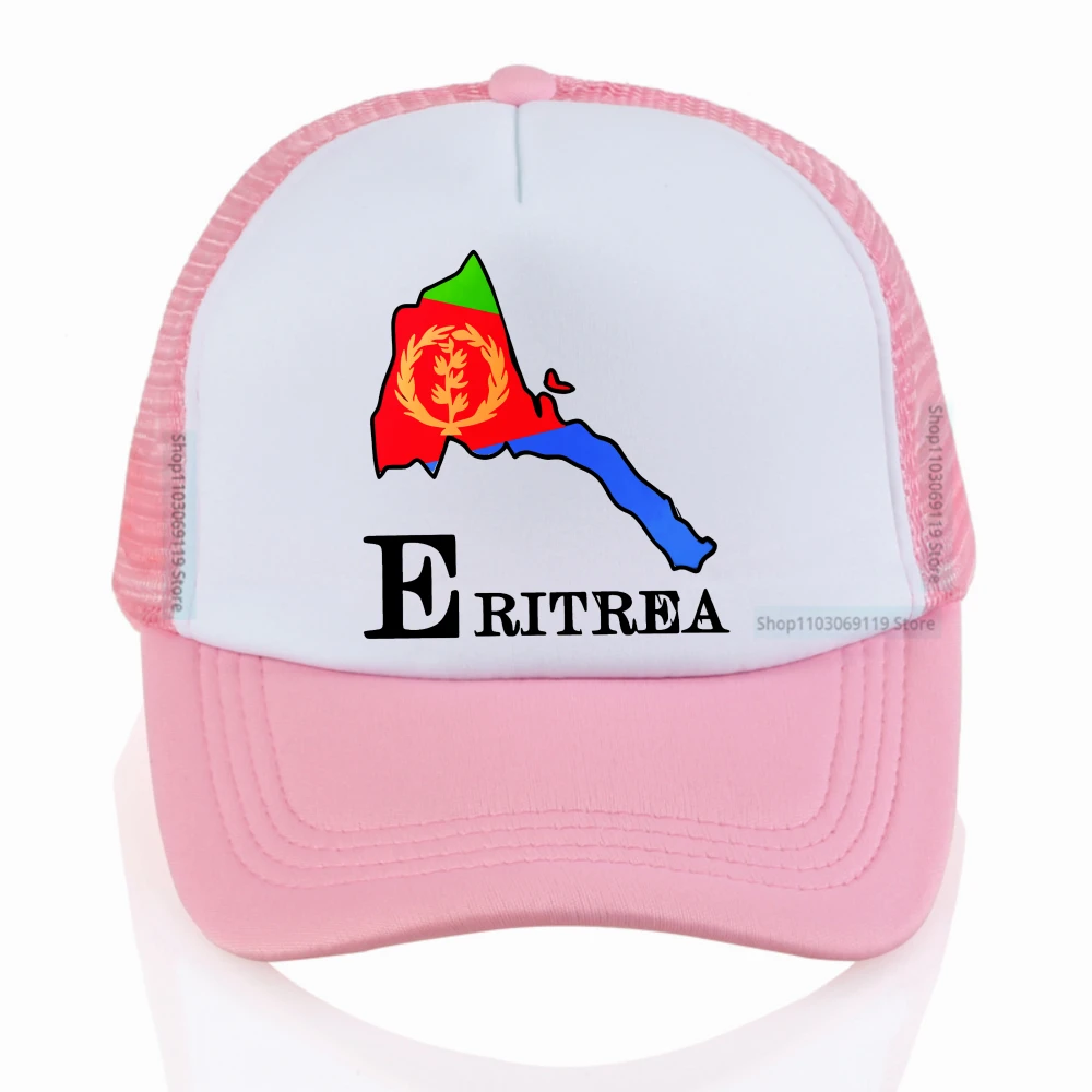 Зеленая бейсболка с графическим принтом флага Эритреи, летние сетчатые дышащие шапки для занятий спортом на открытом воздухе, регулируемые для мужчин