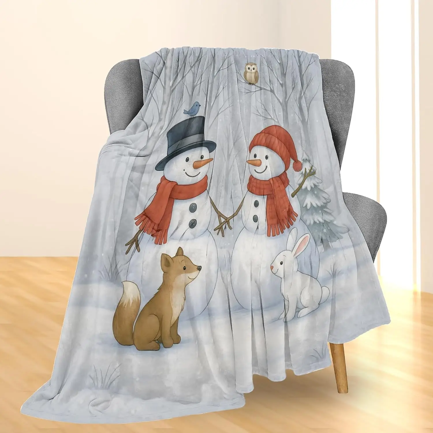 

Рождественское одеяло с оленями, мягкое и легкое фланелевое праздничное милое одеяло с оленями для дивана, кровати, путешествий и домашнего декора, подарки
