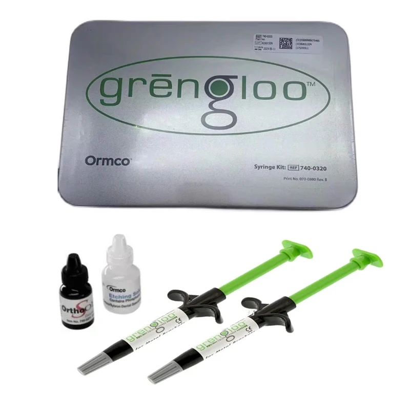 1Set Grengloo 740-0320 Dental Orthodontic Bracket Adhesive Green Glue Orthodontic Green Glue Color Change  Orthodontic Bonding