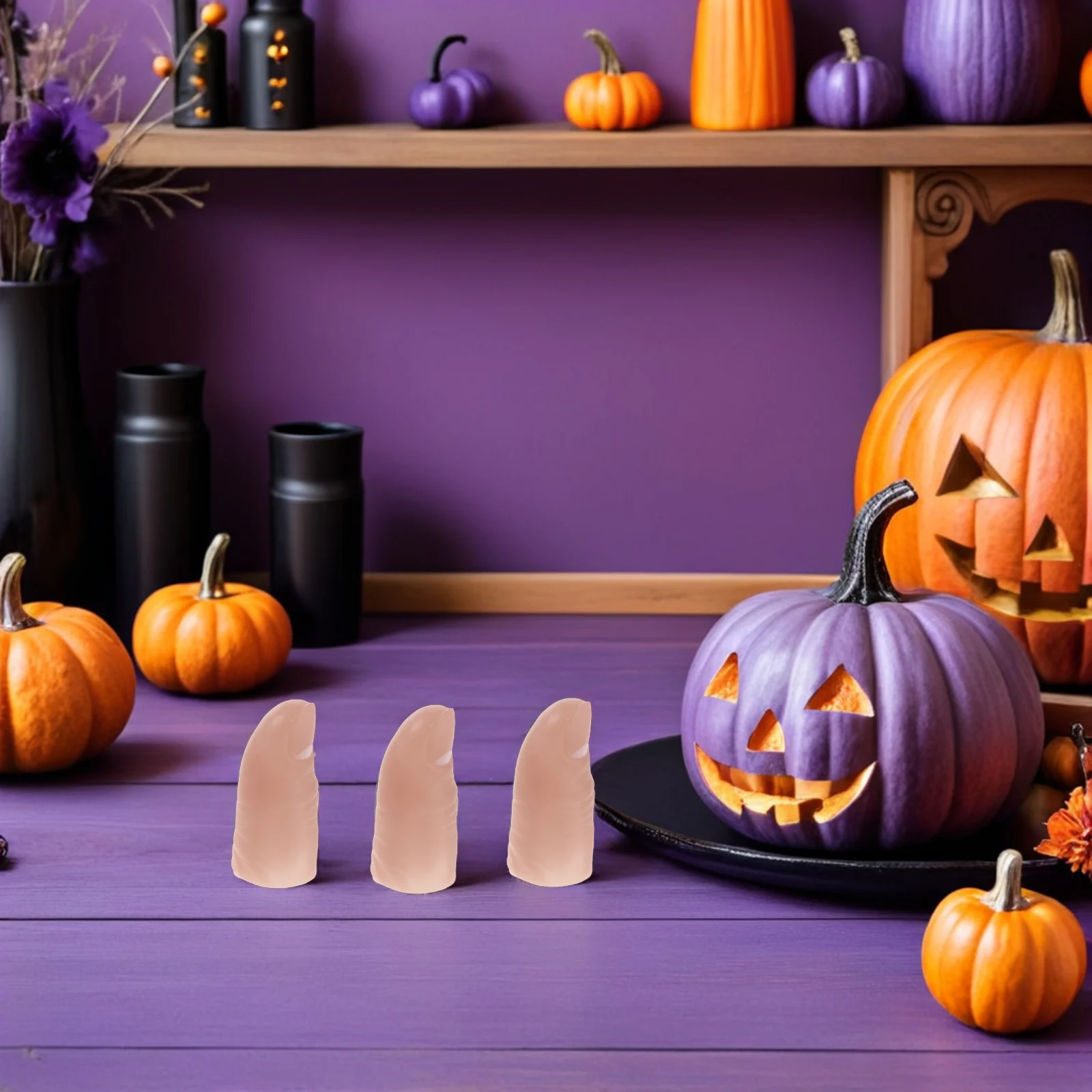 

20Pcs Lifelike Finger Models Reusable Fake Fingers for Nail Training Tricks Stage Performances Manicure Practice Tools