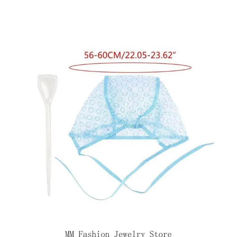 قبعة تلوين الشعر من D0UB لصبغ الشعر وتصفيف الشعر مع حزام للذقن #6