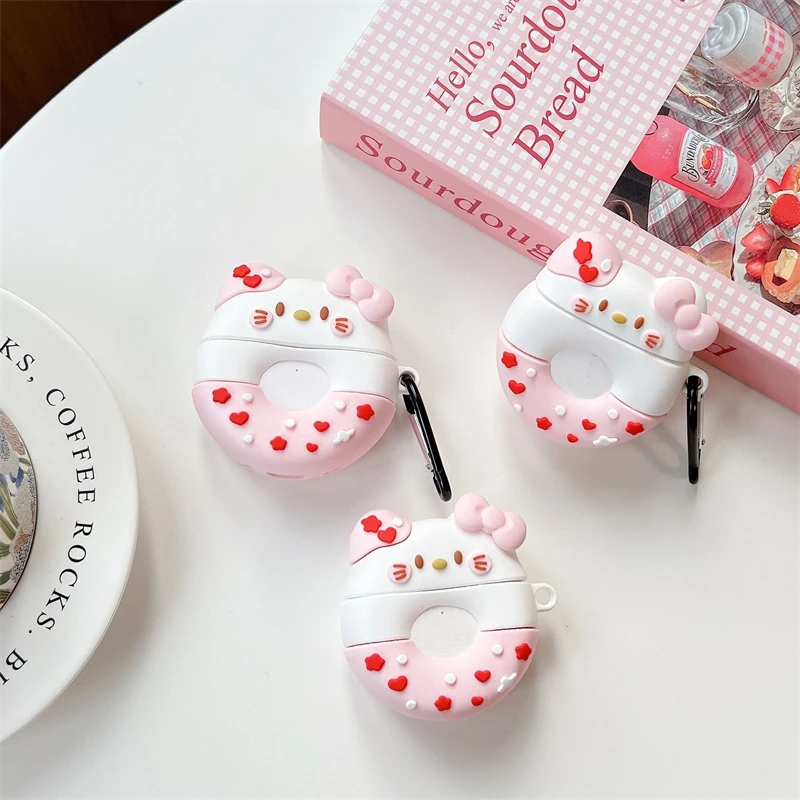 3D чехол для наушников Hello Kitty для Apple AirPods 1 2 3 поколения Airpods Pro/Pro2 беспроводные Bluetooth наушники