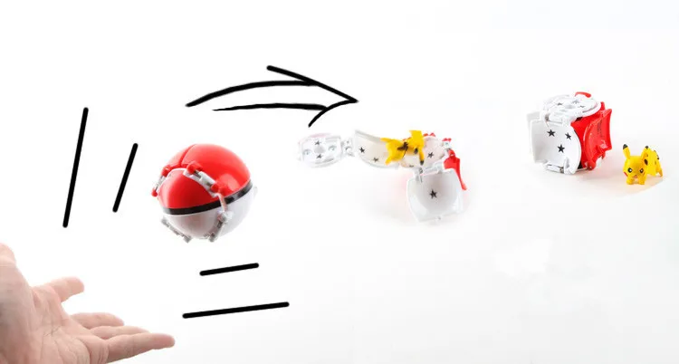 Pokemon Ball Pokeball Anime Figure Pikachu Charizard Squirtle Pocket Monster Elf Ball Toy Action Model Doll Toy Children Gift image 6