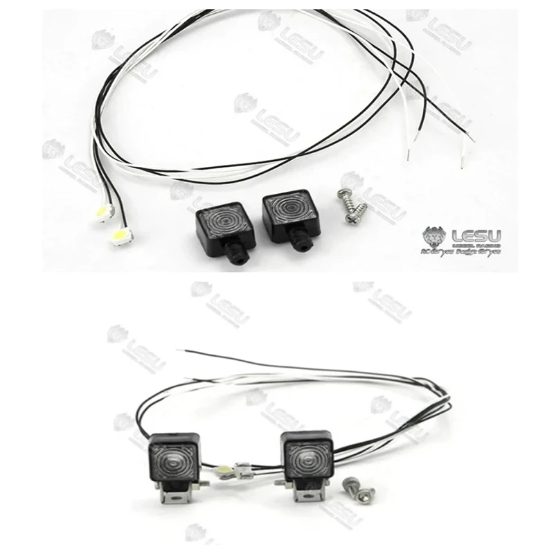 1/14 caminhão branco holofote S-1231 campo palácio armadilha rack de equipamentos de luz LED