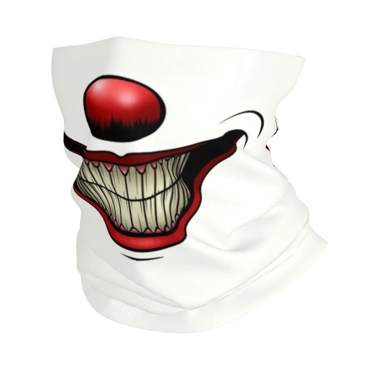 Custom Evil Smiling Clown Bandana Neck Gaiter for Ski Running Men Women Wrap Scarf Circus Cospaly Joker Headband Warmer