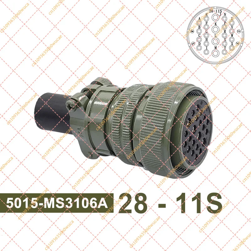 MIL-DTL-5015 for Military Specification Connectors, MS Series Circular Plug & Socket 28-11 28-12