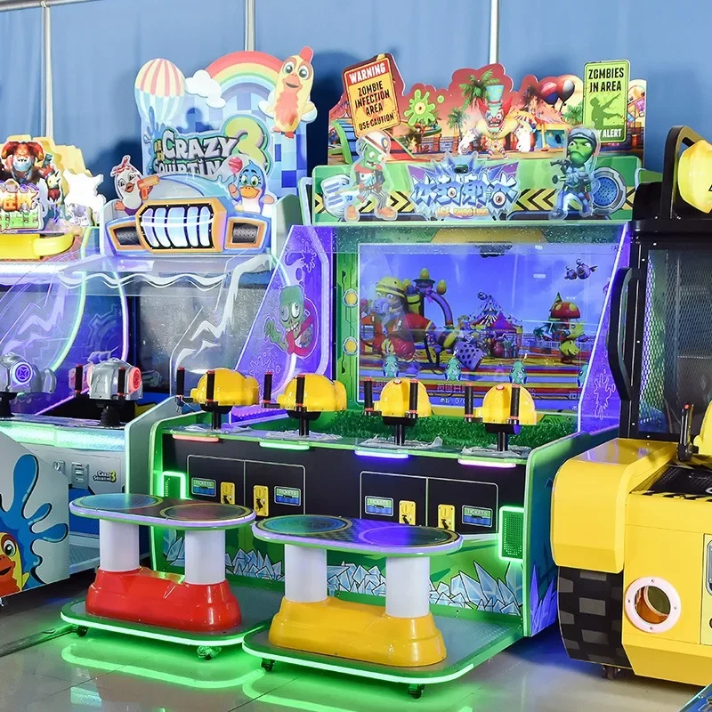 Frozen water jet indoor children's coin lottery machine video game city equipment
