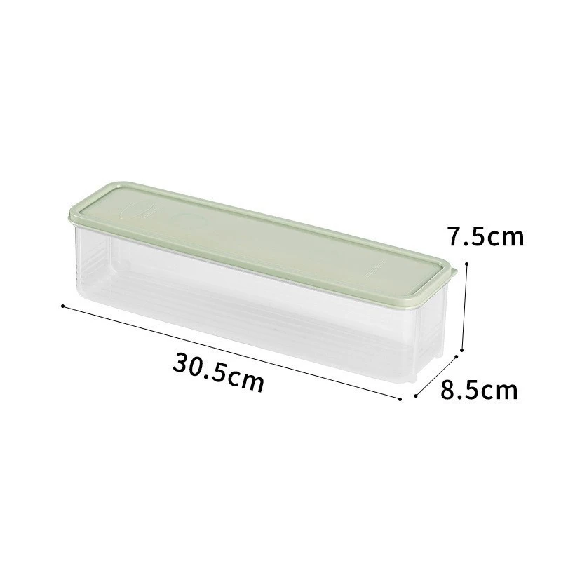 New Noodle Storage Box Long Noodle Preservation Box Plastic Large Size Spaghetti Rectangle Large Capacity Food Sealed Box