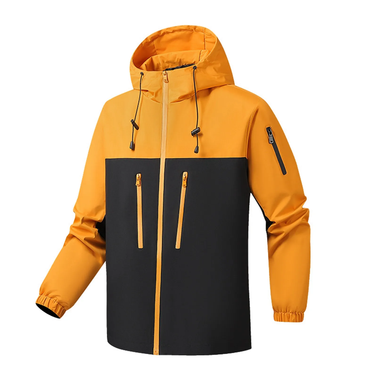 

Men's Autumn And Winter Outdoor Sports Skiing Matching Color Loose Thin Hardshell Mountaineering Jacket Wind Work Jacket