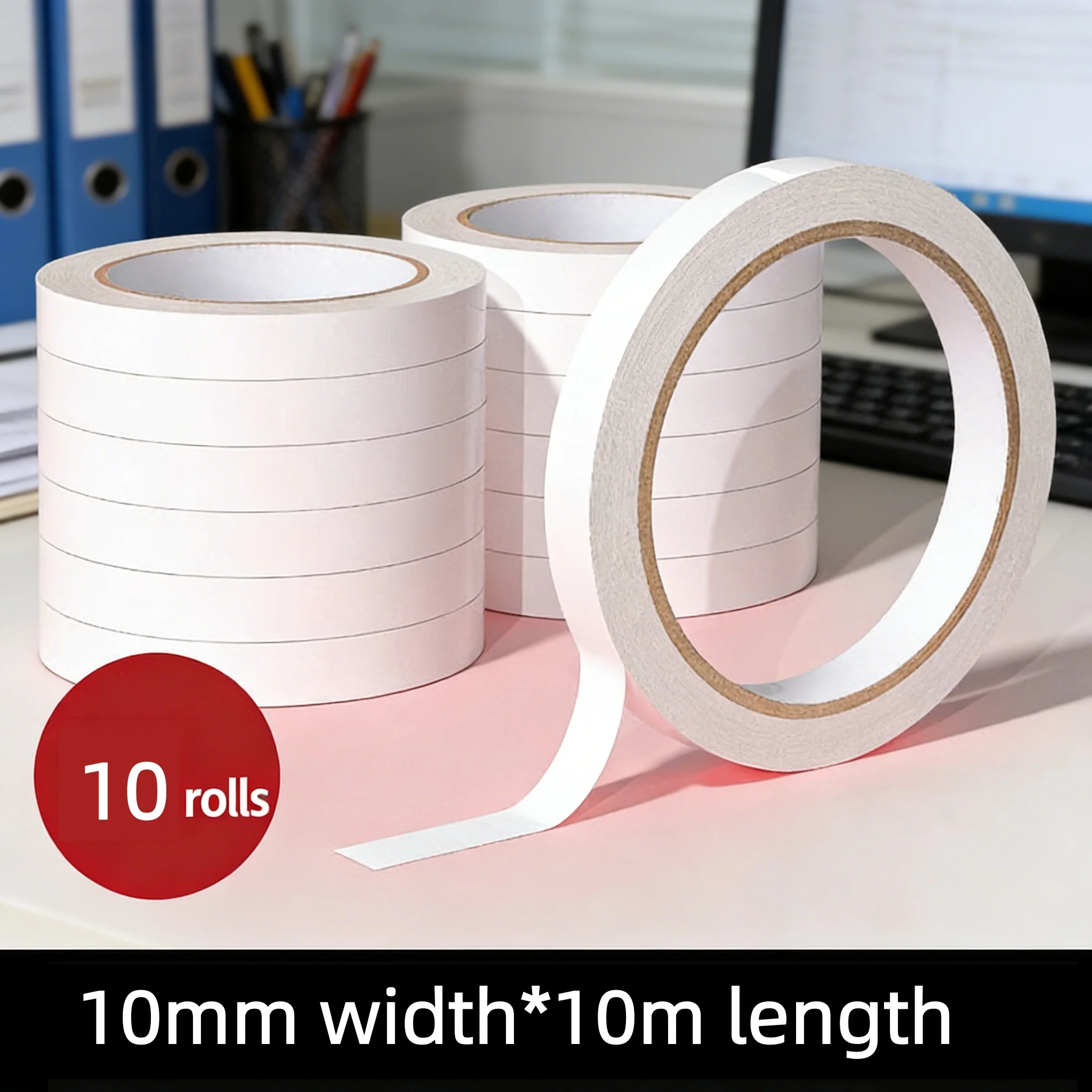 Double Sided Tape 10m Strong Adhesive Cotton Tape Office Home School Stationery Supplies