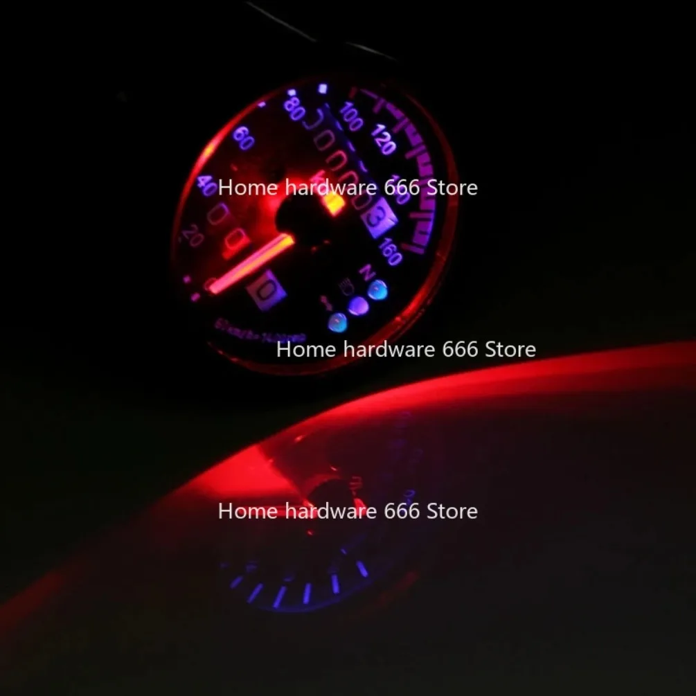 

Универсальный мотоциклетный спидометр-одометр 12В, двойной измеритель скорости для мотоцикла с LED-индикатором