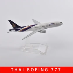 JASON TUTU 16cm Thai Boeing 777 Airplane Model Airplane Diecast Metal 1/400 Scale Planes