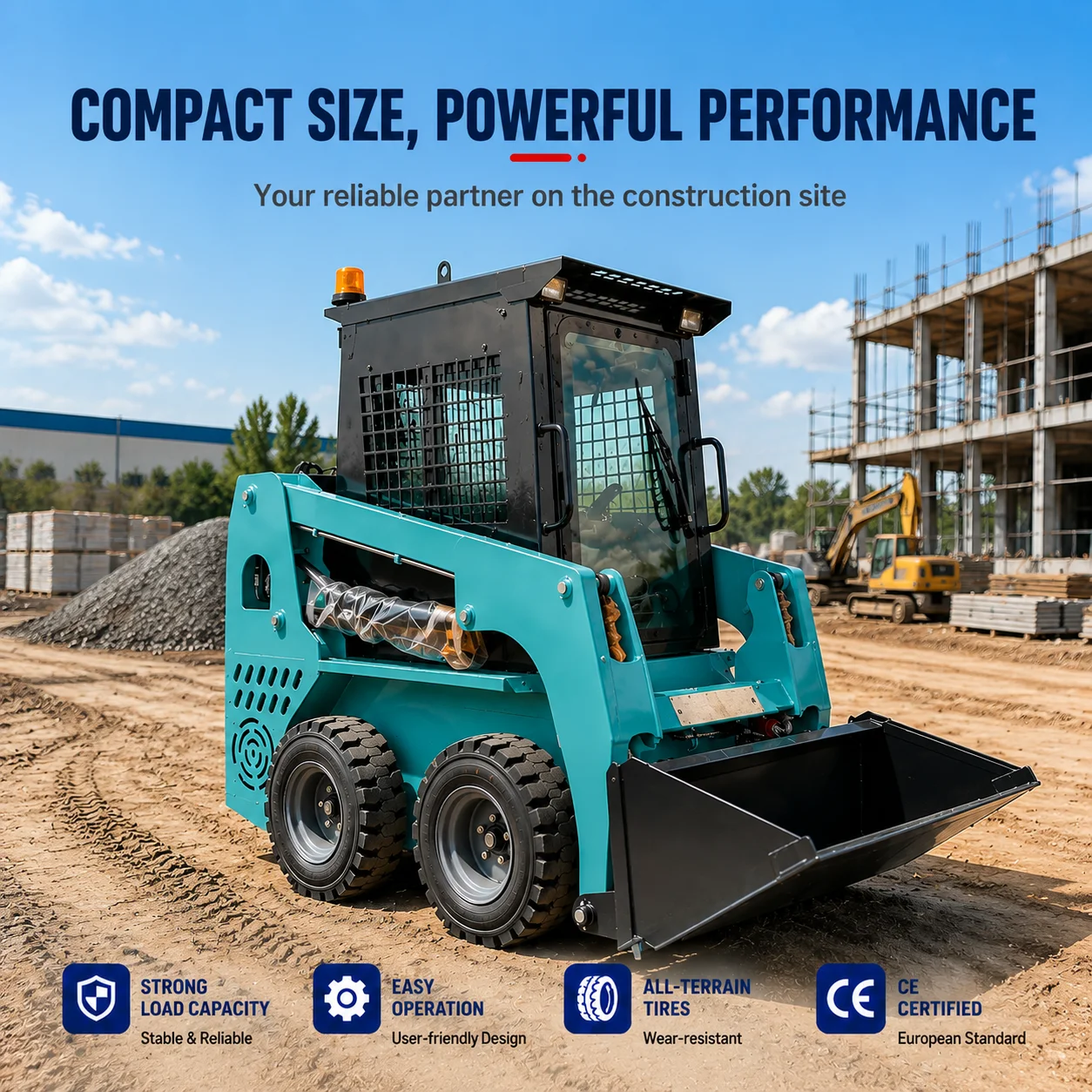 Wheel Loader - JC25 Skid Steer Loader Mini Loader