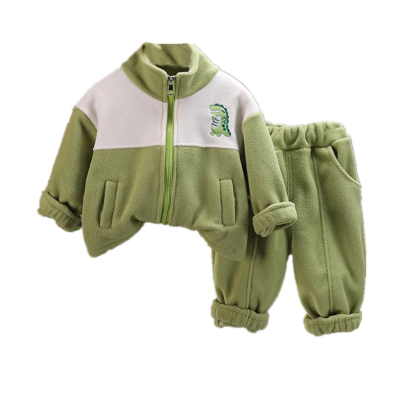 

New Autumn Winter Baby Boys Clothes Children Girls Thicken Jacket Pants 2Pcs/Set Toddler Costume Kids Clothing Infant Tracksuits