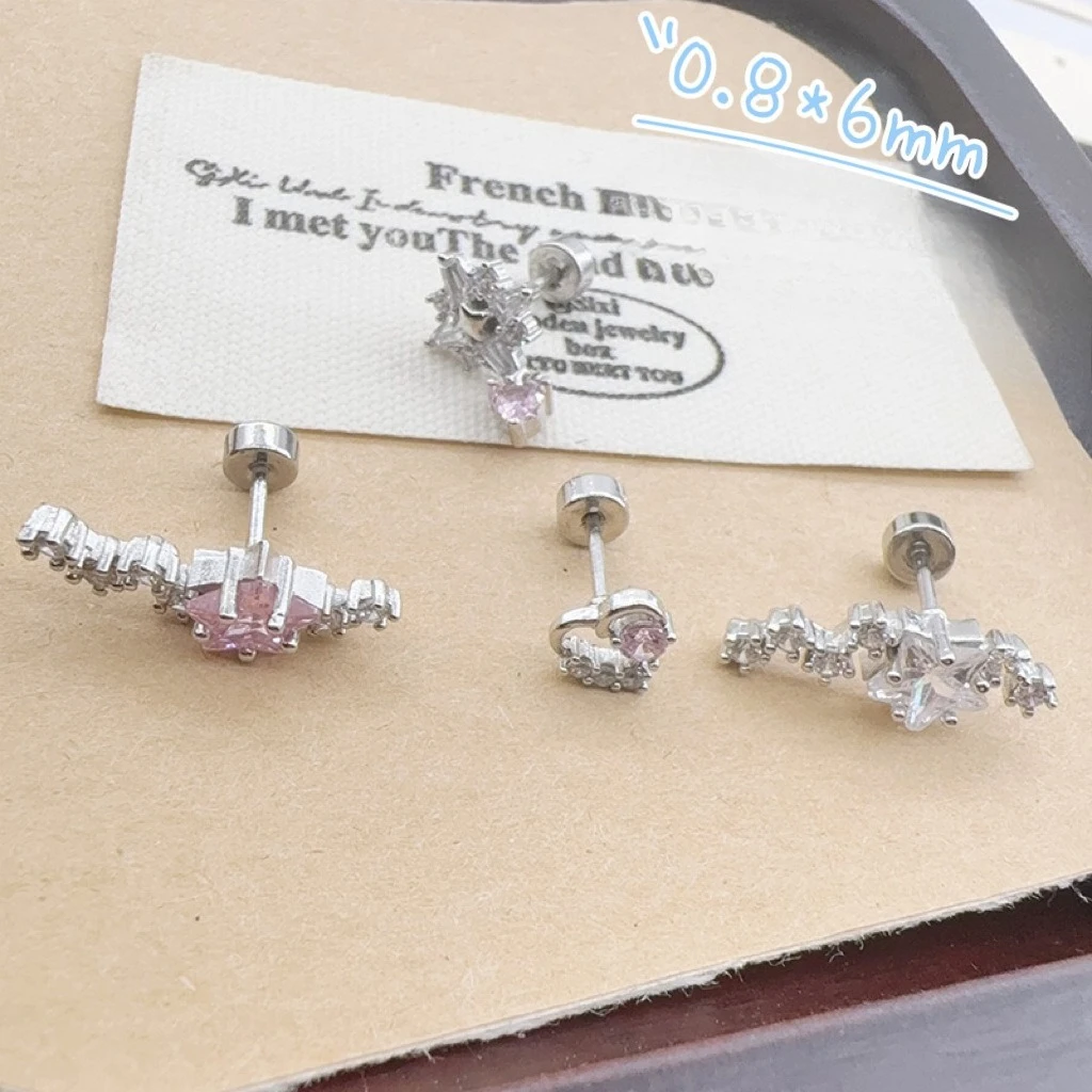 INS Style Full CZ Titanium Scr - đánh giá và giá Cluster Stud Ear