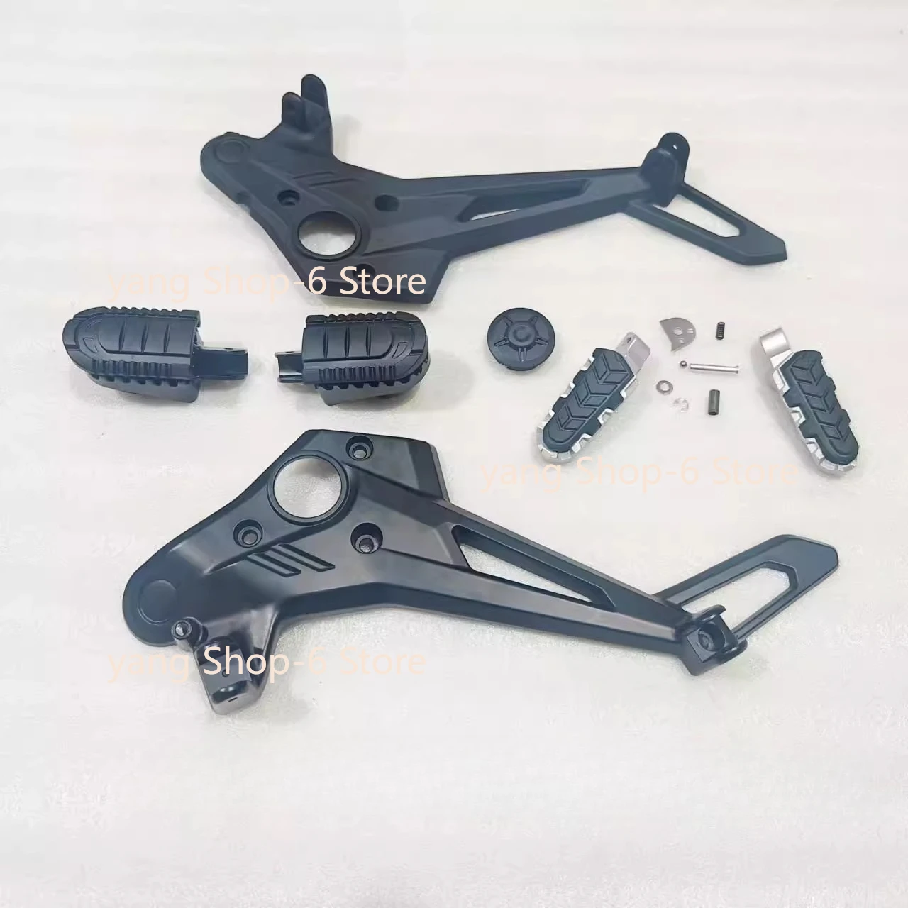 For Qjmotor SRT600SX Foot Support Accessorie Qjmotor SRT600 SX Motorcycle Foot Pedal Bracket Front Back Pedal Rest