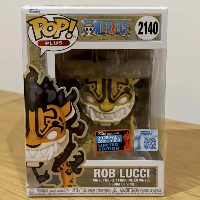 Anime One Piece Rob Lucci Forma Humana Bestial NYCC 2025 # Figura de Vinilo Funko Pop 2140, Muñeco de Acción, Escultura, Regalo Coleccionable, Juguete Modelo