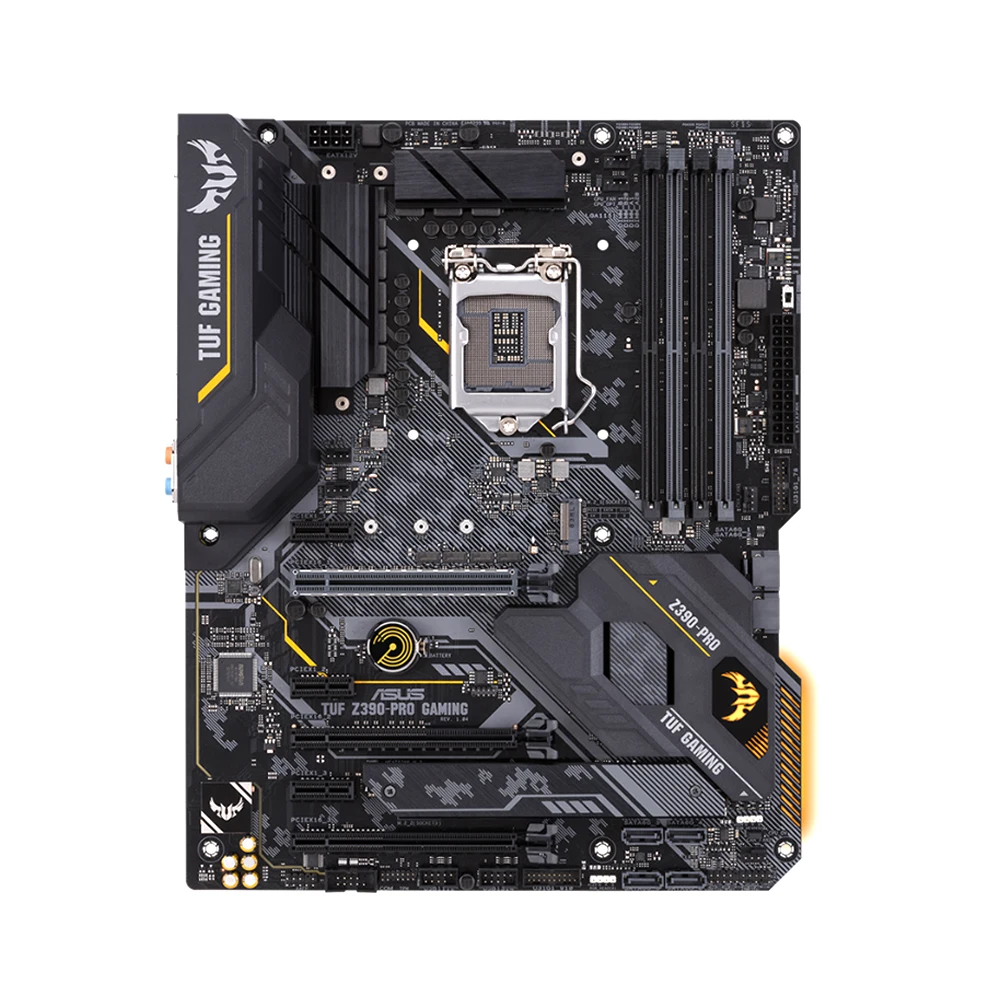 Imagem -02 - Placa-mãe Asus-tuf Z390-plus Gaming Soquete Lga 1151 para Intel Core Série 9000 8ª Geração i3 i5 i7 4x Dimm Máx. 64gb Ddr4