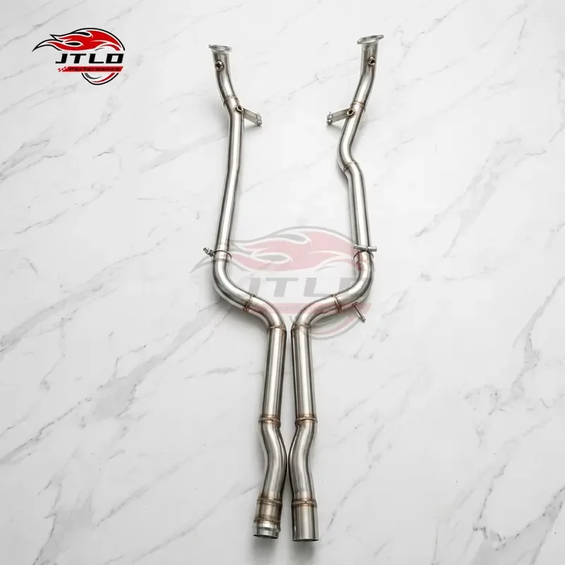 JTLD High Quality 304 Stainless Steel Downpipe for W212 E63 5.5L