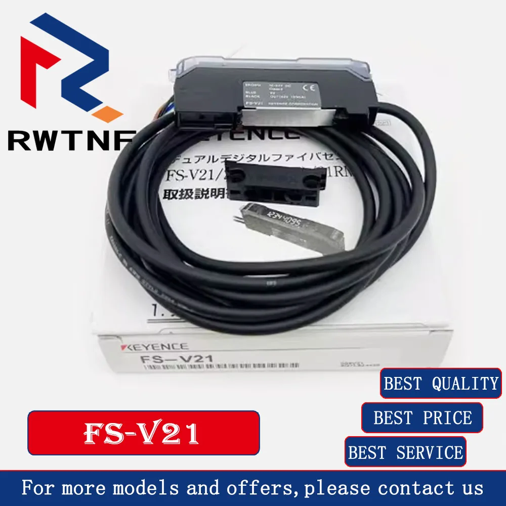 

New FS-V21 Genuine KEYENCE fiber optic sensor, dual display digital fiber amplifier