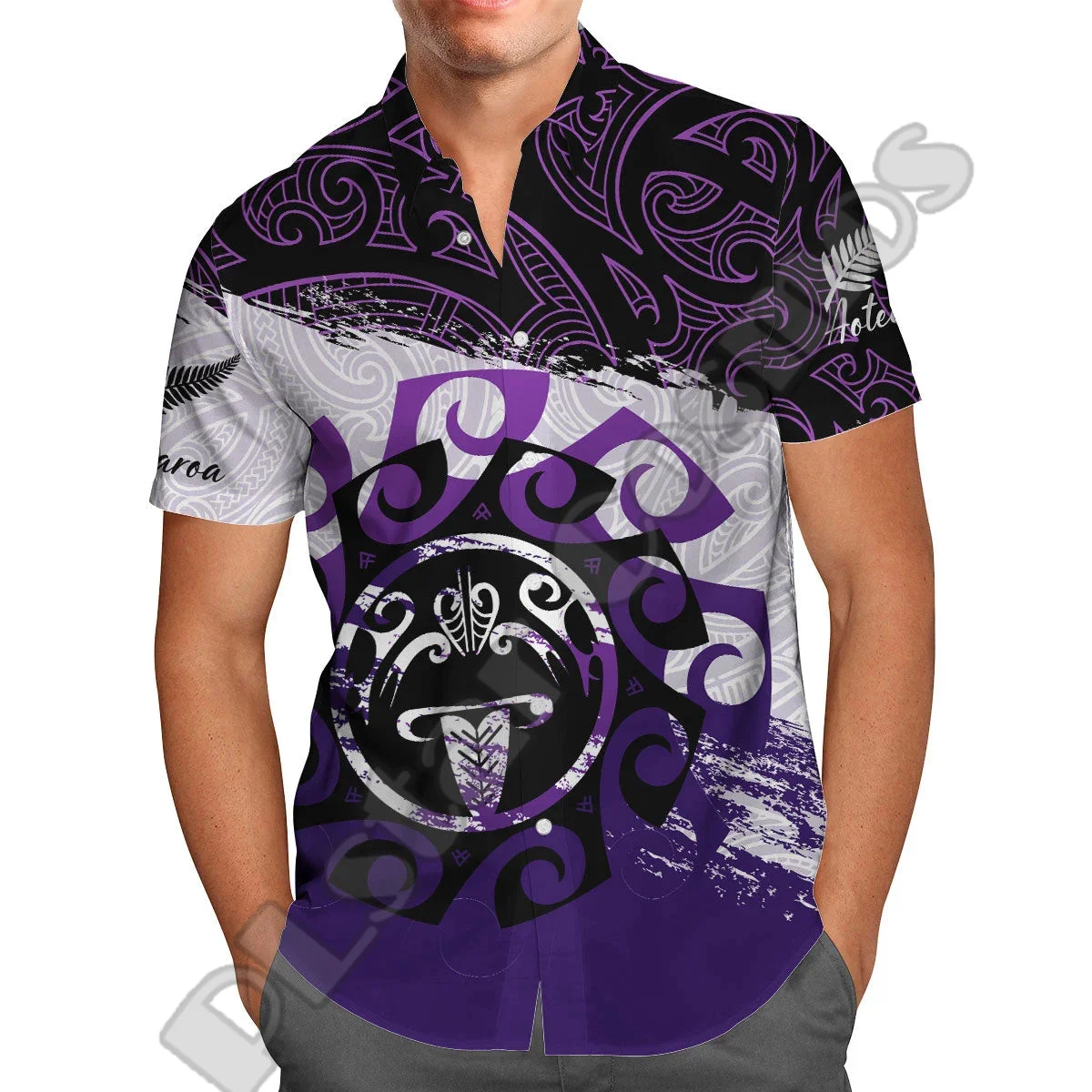 

Custom Name New Zealand Maori Aotearoa Tattoo Hawaiian Shirts NewFashion 3DPrint Summer Streetwear Funny Beach Short Sleeves VA2