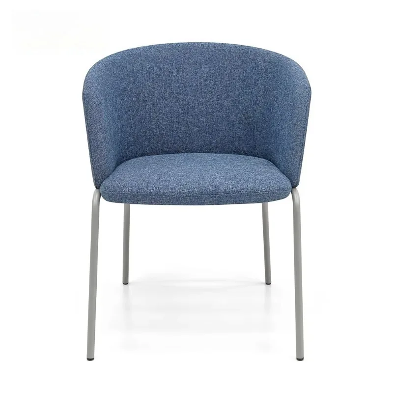 Hot-sale Home Living Room Dining Chair Upholstery Metal Legs Armrest Reasonable Low Price Leisure Chair Office Visitor Armchair