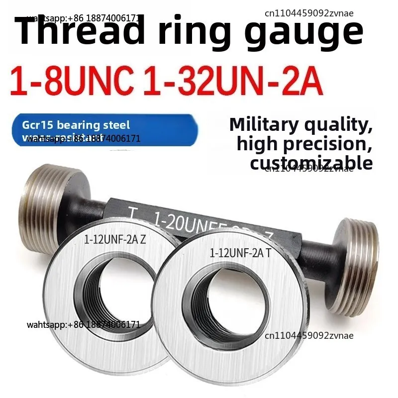 American thread plug gauge 1-8 1-14UNS1-12 1-18 1-32UN1 inch 20UNEF ring gauge pass stop gauge