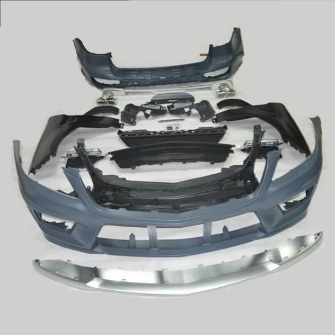 For Mercedes-Benz W166 ML300 ML320 ML350 ML400 ML500 Modified Front Rear Bumper Grill Mask Frnder Tail Throat Trim Assembly