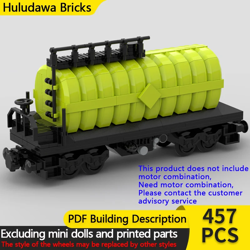 

Модель городского автомобиля MOC, строительные кирпичи, рельсовый 4-осевой пищевой поезд, танк, автомобиль, модульная технология, детские праздничные подарки, сборные игрушки, костюм