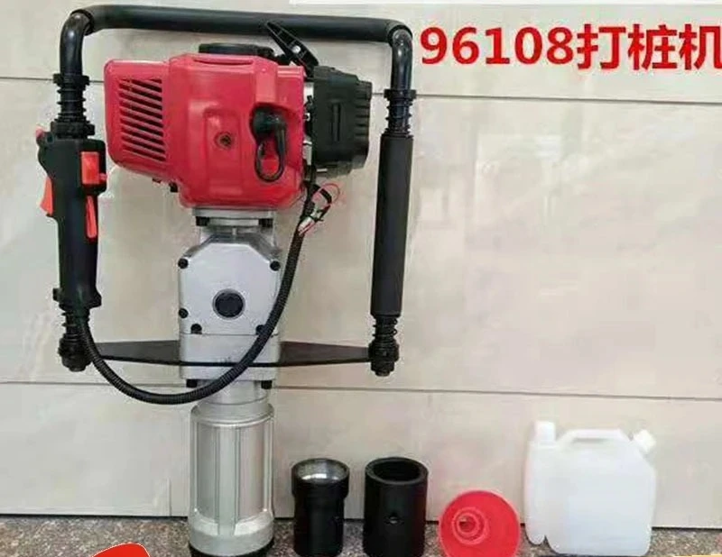 Supply two-stroke pile driver portable flood control pile driver, small engineering highway guardrail pile driver