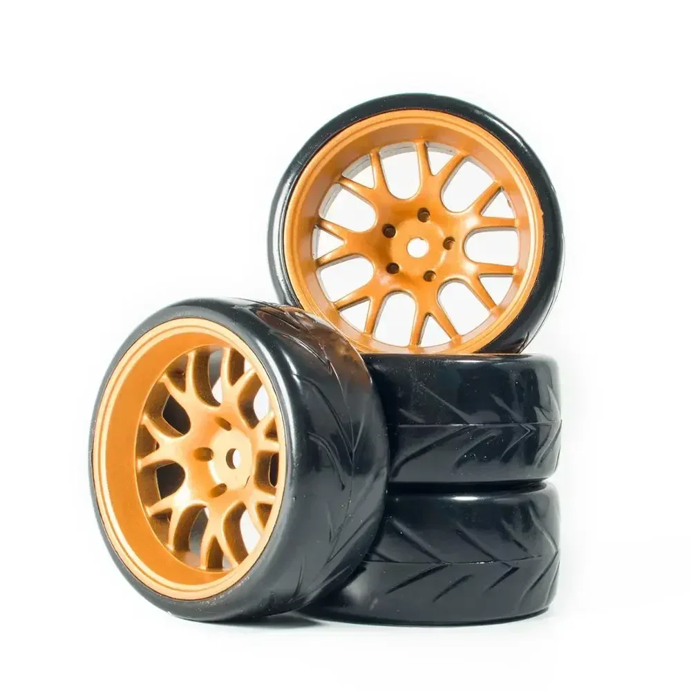 Pneus 1/10 RC Drift Wheels airies, 12mm Hex, 1:10 HSP Gardens I Axial Scx10 Trx4 Tamiya Gardens I RC Rally On Road Car, 4Pcs