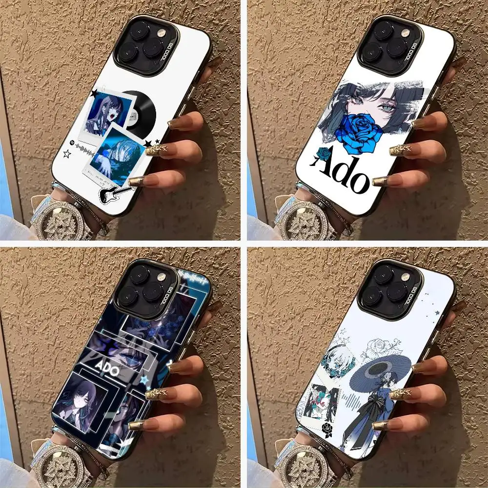 

A-Ado Kyogen Phone Case For IPhone17 16 11 12 13 14 15 16 Pro Max Plus Cover Colored Silver Funda Bumber