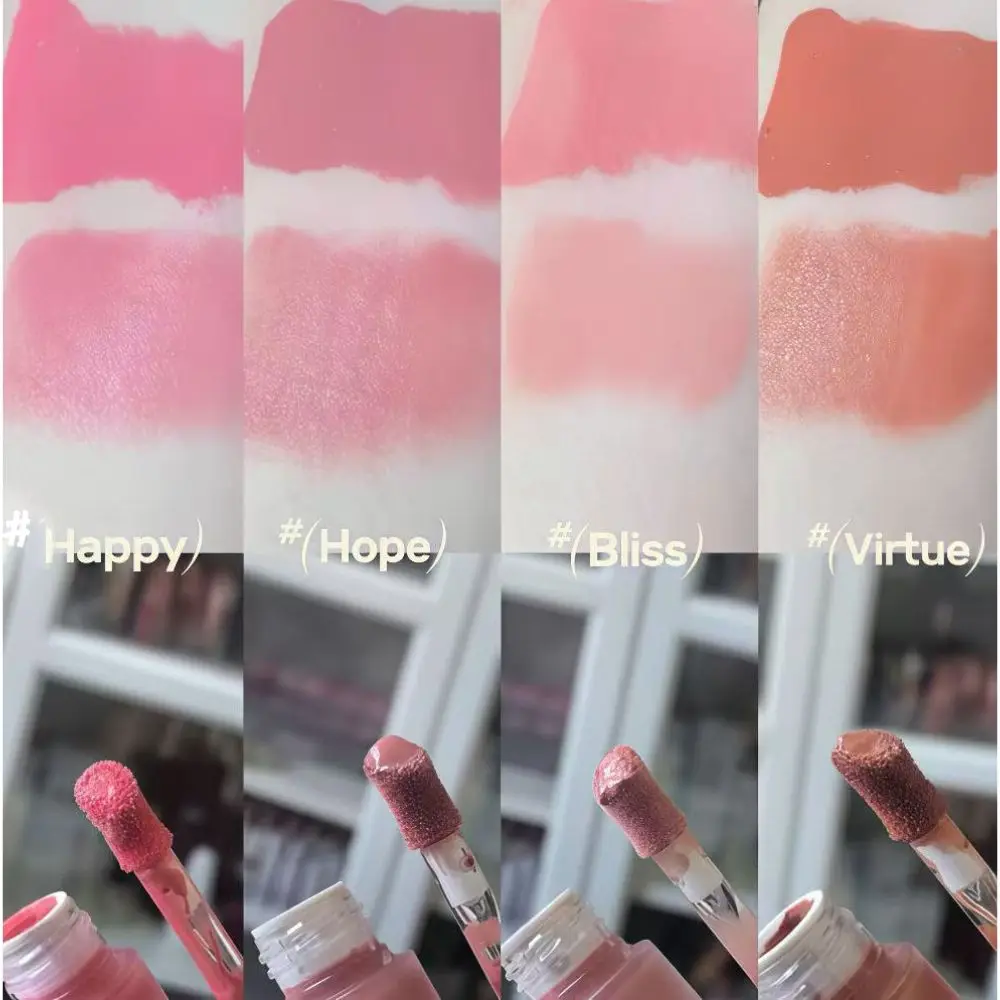11 Color Rare Beauty Lipstick Liquid Blusher Low Saturation Waterproof Face Contour Shadow 3-in-1 Lip Gloss Lasting Moisturizing