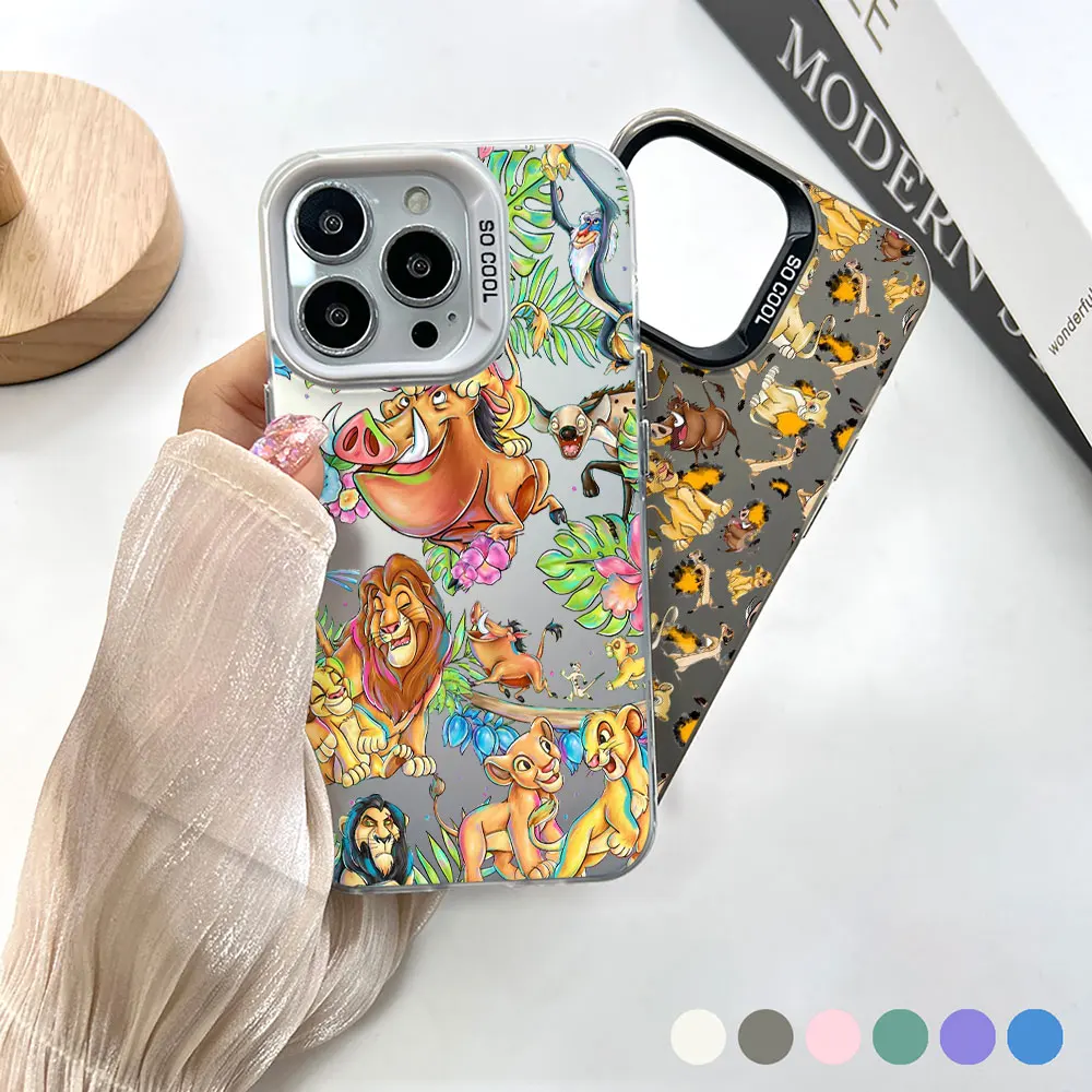 The Lion King Hakuna Matata Phone Case For OPPO Reno 10 8T 7 7Z 6 5 A98 A94 A78 A76 A74 A58 A57 A55 A38 A37 A31 5G Plating Cover