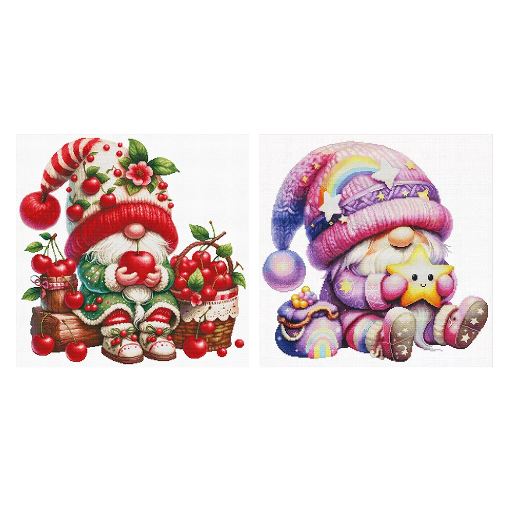 

DIY Landscape Partial Embroidery Cross Stitch Set Eco-cotton Thread 11CT Printed Dwarf Needlework Embroidery Kit Home Decor