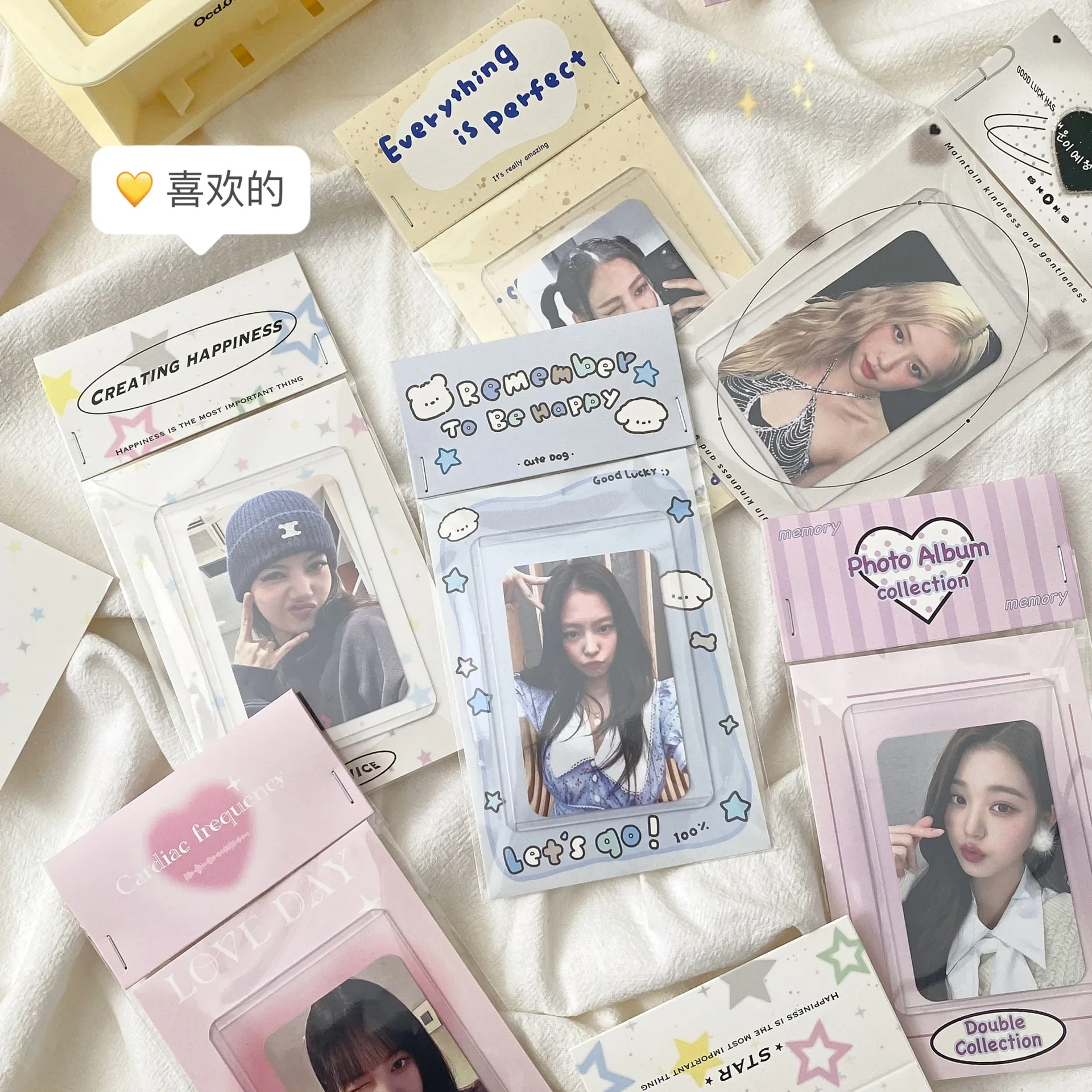 10PCS Ins Simple Card Head Packaging Material Paper Art Supplies DIY Gift Decoration Supplies Idol Cards Packaging Supplies image 3