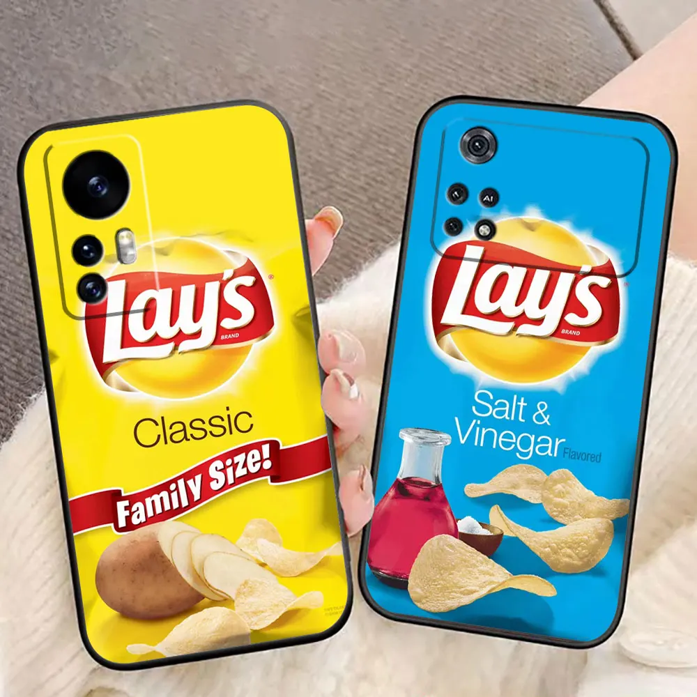 Snack Food Potato L-Lay'S Phone Case For Xiaomi 13 12 12T 11 11T 10T LITE POCO F6 F5 F4 F3 M5 M4 M3 X5 X4 X3 GT Case Funda Shell