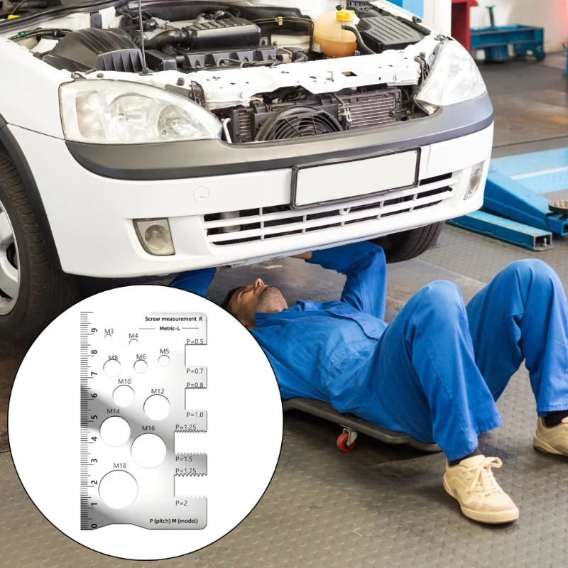 Heavy dutys Steel Thread Measuring Instrument Thread Gauge With Clear Scale A2BB