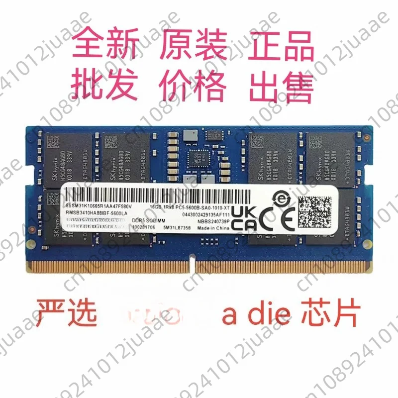 DDR5 5600 16G Memory Module RMSB3410HA88IBF-5600NA RMSB3410HA88IBF
