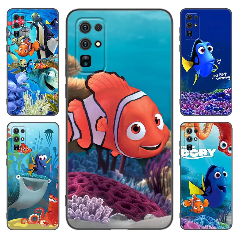 Disney Finding Nemo Dory Black Phone Case For Honor 9 50 SE 90 Lite 20 Y7 Pro Y6 Y9 Prime 9i 9X X7 X7A X8 X8A X50i Y5 2018 2019