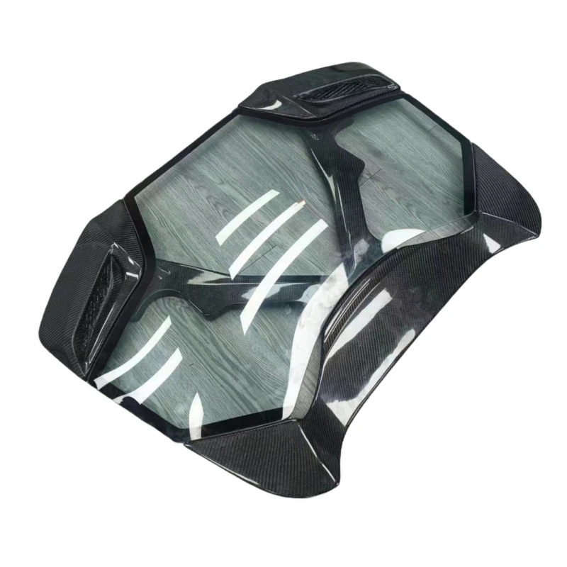 

Carbon Fiber Engine Hood for 488 GTB Spider Rear Engine Hood, with Transparent Glass Body Kit