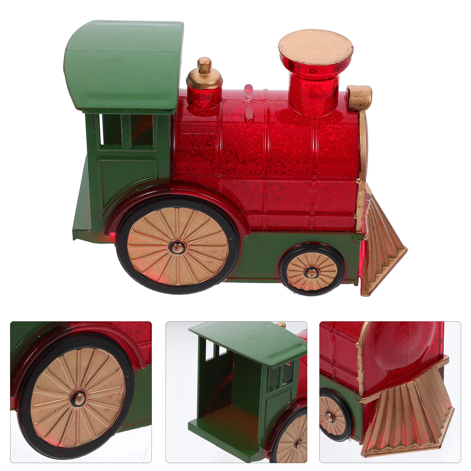 รถไฟของเล่นเด็ก 1 ชิ้น ของตกแต่งโต๊ะทำงานธีมคริสต์มาส ของตกแต่งห้องนอนเด็ก ของประดับตกแต่งบ้าน ของขวัญไอเดียเก๋